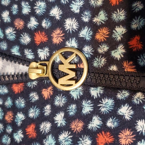 Michael Kors Quarter-zip Short-sleeved Top- Size M - Picture 4 of 4